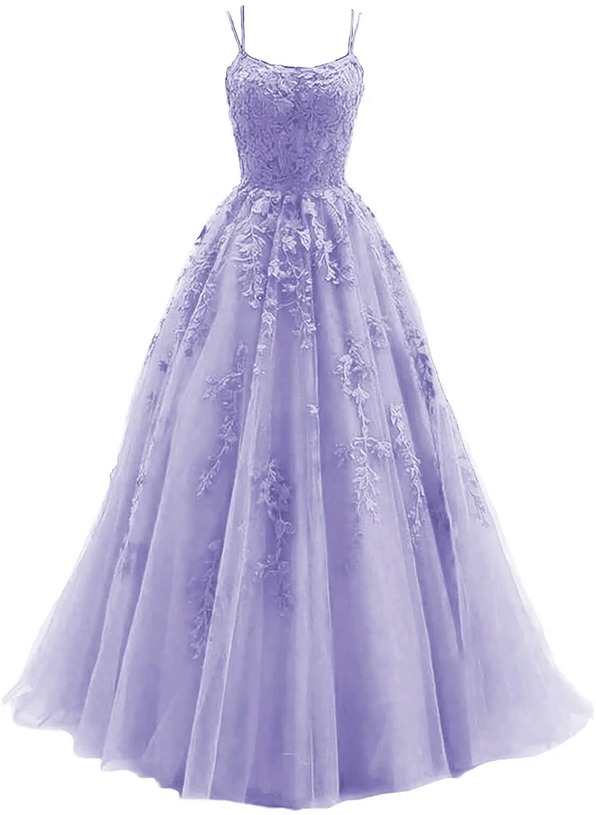 Off Shoulder Dress, Light Purple Straps Lace-Up Long Formal Dress, Light Purple Long Evening Dress Prom Dress