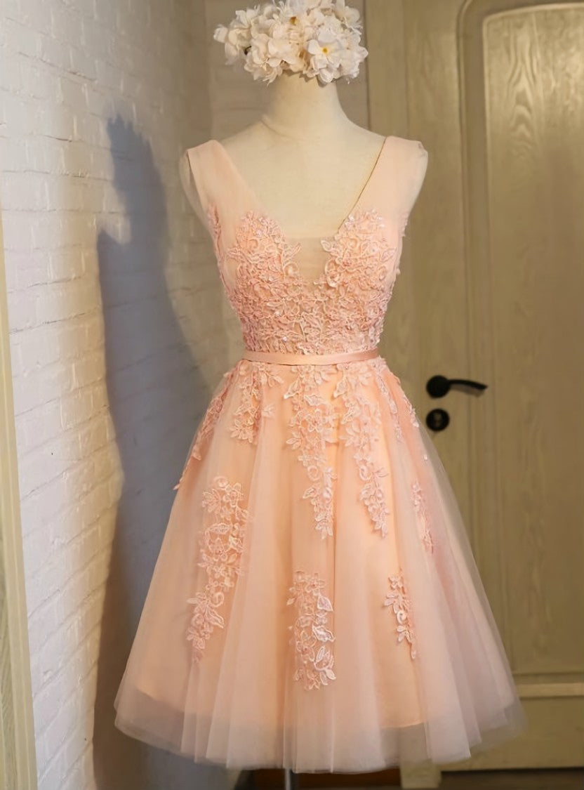 lace appliques bridesmaid dress coral bridesmaid dress