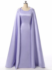 Lavender Satin Pearls Mermaid Mother Of The Bride Dresses