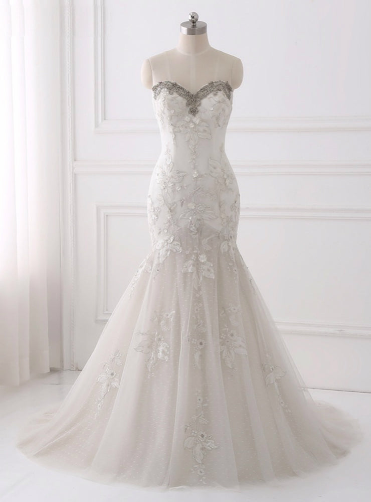 Sexy Illusion Wedding Dress A Line Bohemian Wedding Dresses Zipper Back