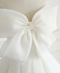 Prom Dress Shops Near Me, White Sweetheart Long Prom Dress, White Formal Dress