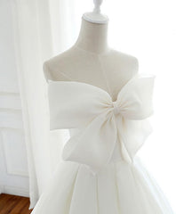 Prom Dress Shop Near Me, White Sweetheart Long Prom Dress, White Formal Dress