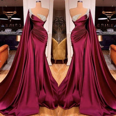 Party Dresses Prom, Gorgeous Mermaid Beads Evening Prom Dress WIth Ruffles