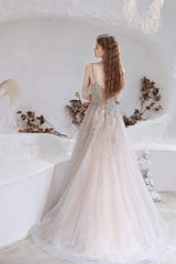 Evening Dress Vintage, A-Line Heavily Beading Tulle Prom Dresses