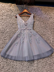 Bridesmaids Dress Designs, A-line Straps Ruffles Short/Mini Tulle Dress