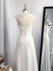 Bridesmaid Dress Websites, A-line Sweetheart Appliques Lace Floor-Length Chiffon Dress
