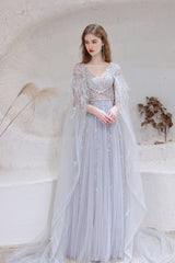 Homecoming Dress Website, A Line V-neck Shiny Sequin Beaded Prom Dresses