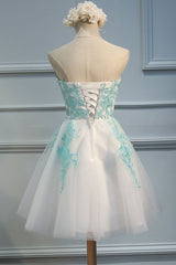 Prom Dresses Stores Near Me, Adorable  White Tulle Sweetheart Tulle Party Dress , Homecoming Dress , Lovely Party Dress