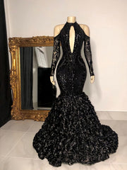 Party Dress Size 29, Black Long Prom Dresses Formal Evening Dresses