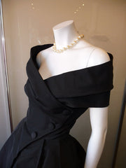 Party Dresses Jumpsuits, Black Prom Dress,Off The Shoulder Prom Dress,Bodice Prom Dress,Fashion Prom Dress