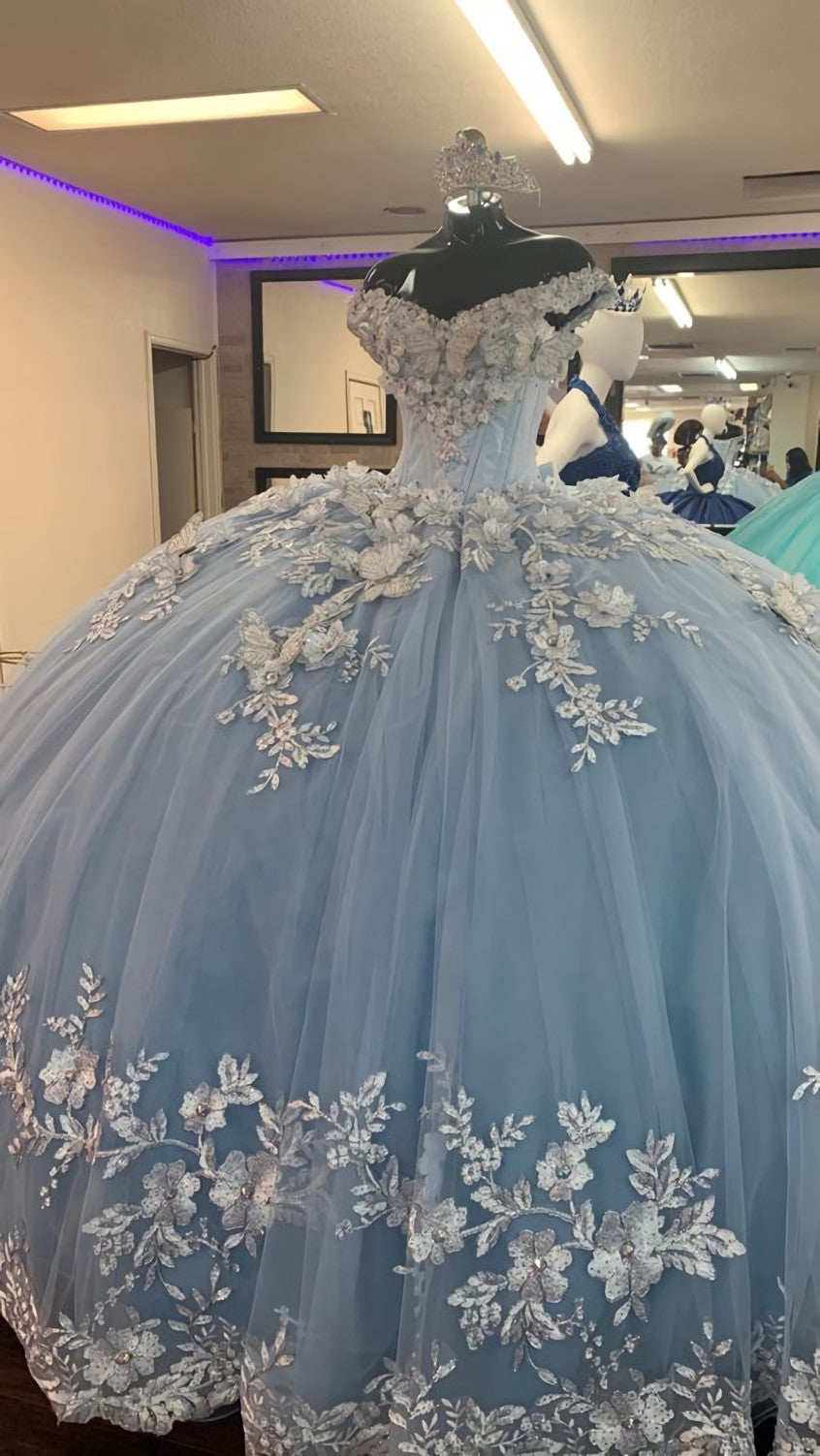 Bridesmaid Dresses Green, Blue Princess Prom Dress Ball Gown Quinceanera Dresses Long
