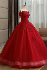 Homecomming Dresses Fitted, Burgundy tulle lace long prom dress burgundy tulle formal dress