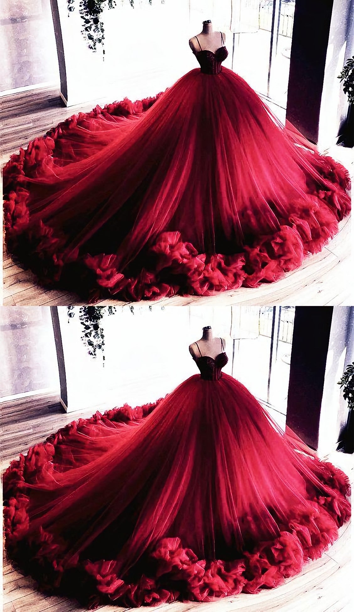 Evening Dress Near Me, Burgundy Quinceanera Dresses, Ball Gown Prom Dress