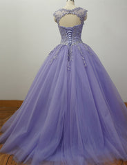 Prom Dresses Elegant, Charming Formal Dress , Quinceanera Dresses with Appliques