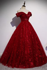 Formal Dresses And Evening Gowns, Charming Lace Sweetheart Off Shoulder Gown, Prom Party Dress