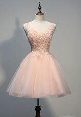 Prom Dresses 2023, Charming Pearl Pink Tulle Formal Dress , Lovely Homecoming Dresses