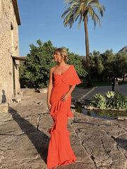 Formal Dresses Website, Charming Prom Dress Orange Evening Dress