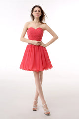 Party Dresses Clubwear, Crystal Chiffon Short Homecoming Dresses