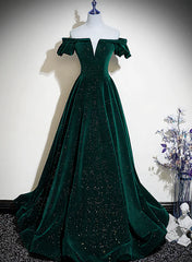 Bridesmaids Dress Colors, Custom Green Velvet Long Formal Dress for jexlyn canela