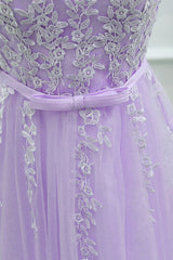 Evening Dresses Modest, Cute Round Neckline Knee Length Homecoming Dress, Short Lace Party Dress