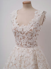 Formal Dresses Nearby, Cute Short Lace Prom Dresses, Short Lace Graduation Homecoming Dresses