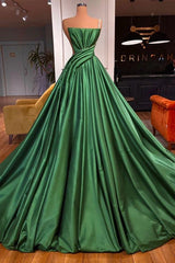 Prom Dress Bodycon, Fabulous Long A-line One Shoulder Satin Sleeveless Formal Prom Dresses
