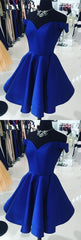 Party Dress, Short Royal Blue Prom Dress, Homecoming Dress, Back To Schoold Party Gown