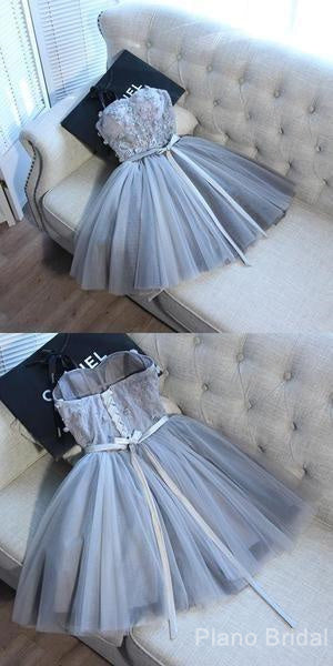 Bridesmaid Dresses Mismatched Colors, A Line Spaghetti Straps Tulle Sweetheart Homecoming Dresses