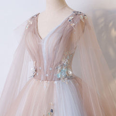 Formal Dress Shops, Gorgeous Ball Gown Tulle V-neckline Long Party Gown, New Prom Dress