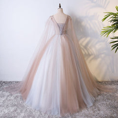 Formal Dress Shopping, Gorgeous Ball Gown Tulle V-neckline Long Party Gown, New Prom Dress