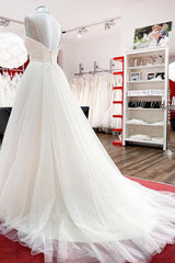 Wedding Dress Long Sleeve, Gorgeous Long A-line Sweetheart Spaghetti Straps Tulle Lace Wedding Dresses