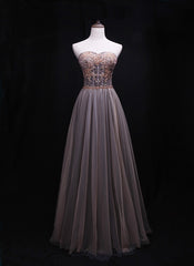 Dressy Outfit, Gorgeous Tulle Sweetheart Long Prom Dress, New Party Dress