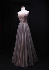 Classy Gown, Gorgeous Tulle Sweetheart Long Prom Dress, New Party Dress