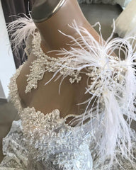 Wedding Dress Classic, Long Mermaid Sweetheart Beading Appliques Lace Wedding Dress