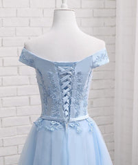 Royal Dress, Lovely Off Shoulder Short Party Dress, Cute Homecoming Dress