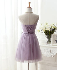 Party Dress Brands Usa, Lovely Tulle Short Homecoming Dress, Scoop Simple Cute Prom Dress Grduation Dress