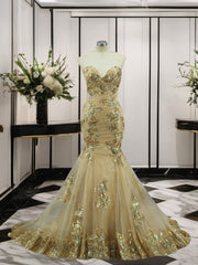 Bridesmaid Dresses Color Scheme, Mermaid Sweetheart Sequin Sweep Train Tulle Dress