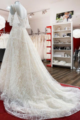 Wedding Dress Pricing, Modest Long A-line Sweetheart Tulle Lace Appliques Wedding Dress with Sleeves