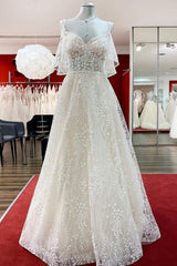 Wedding Dresses Price, Modest Long A-line Sweetheart Tulle Lace Appliques Wedding Dress with Sleeves