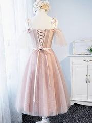 Yellow Dress, Off the Shoulder Short Pink Prom Dress, Short Pink Formal Graduation Bridesmaid Dresses
