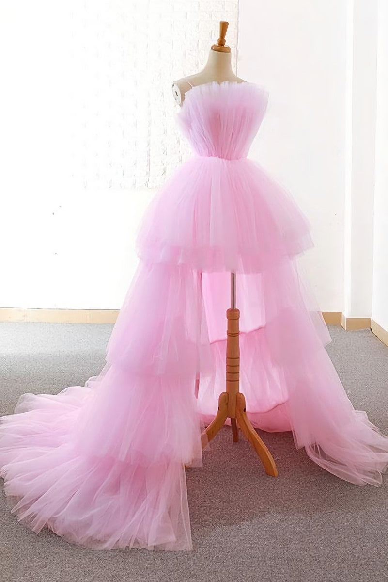 Wedding Dress, Pink tulle long prom dress,Best evening dress,evening gowns,Party dresses