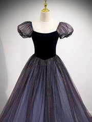 Formal Dresses Size 25, Purple Tulle Long Prom Dresses, Purple Formal Graduation Dresses