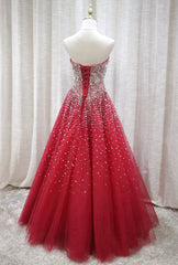 Prom Dress Shorts, Red Sparkle Prom Dress , Handmade Charming Formal Gown, Prom Dress