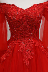 Beauty Dress Design, Red Sweetheart Tulle with Lace and Beaded Homecoming Dress, Red Party Dress