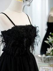 Party Dress Australian, Short Back Prom Dress with Corset Back, Little Black Formal Homecoming Dresses