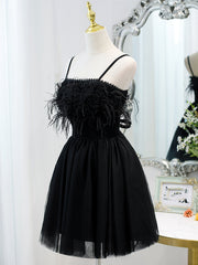 Party Dress Australia, Short Back Prom Dress with Corset Back, Little Black Formal Homecoming Dresses
