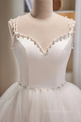 Prom Dress Sleeve, Short V Neck White Prom Dresses, Short V Neck White Formal Homecoming Dresses
