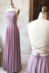 Homecoming Dresses Ideas, Simple backless chiffon long prom dress, evening dress