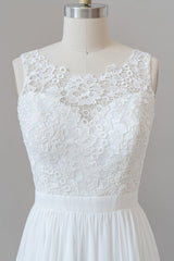 Wedding Dresses Classic, Straps Lace A-line Boho Wedding Dress