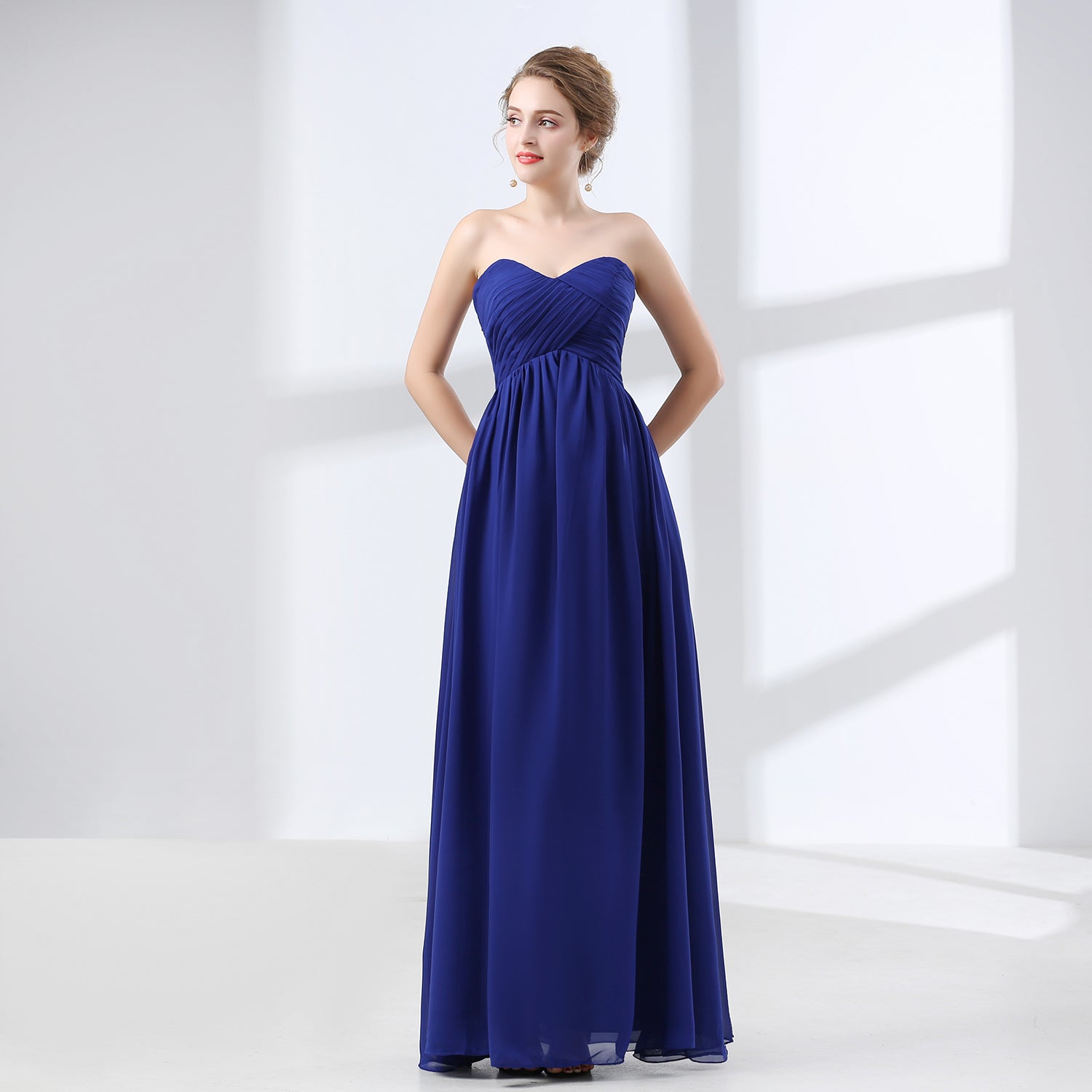 Formal Dresses Fall, Sweetheart Chiffon A Line Bridesmaids Dresses